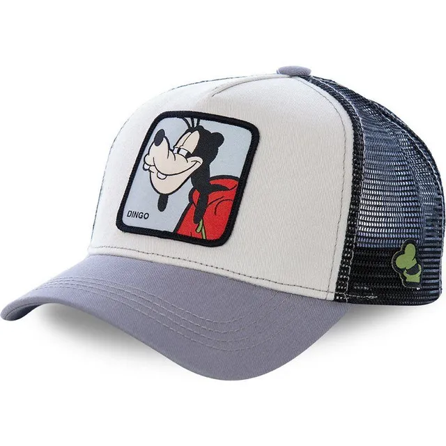 Fashionable unisex baseball cap with animated heroes patch GOOFY