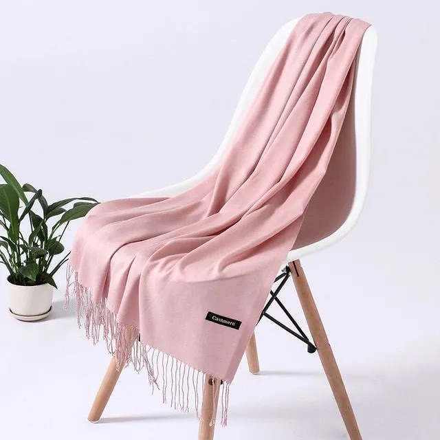 Luxurious long scarves KIXI 110g-baby-pink