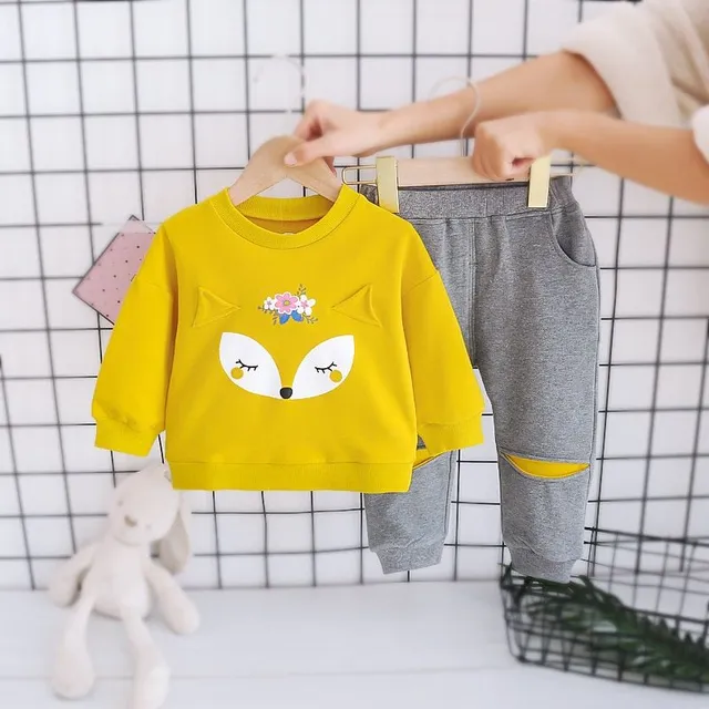 Girl's tracksuit with fox