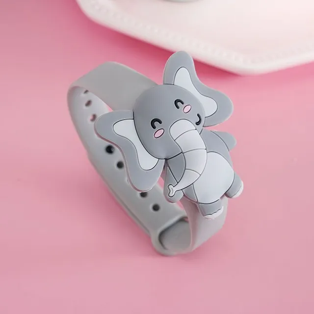 Dětský roztomilý silikonový náramek s ozdobou ve tvaru zvířátek