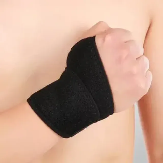 Brățări sport pentru încheietura mâinii dintr-un material de primă clasă cu orificiu pentru degetul mare și dublă fixare pentru susținerea încheieturii mâinii