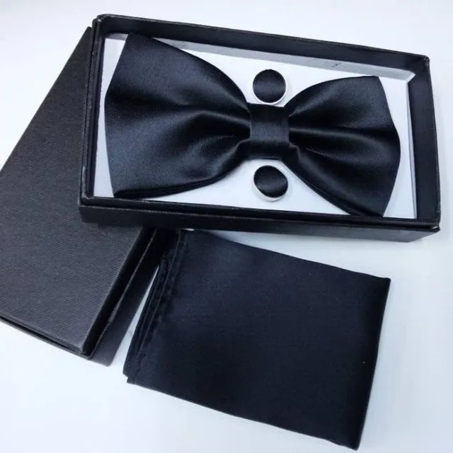 Luxury bow tie with handkerchief Gentle