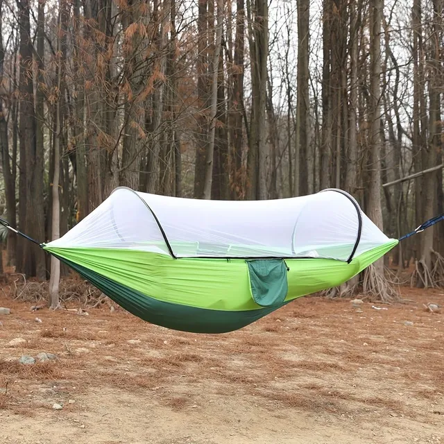 1 pc Self-folding portable mosquito hammock with rod