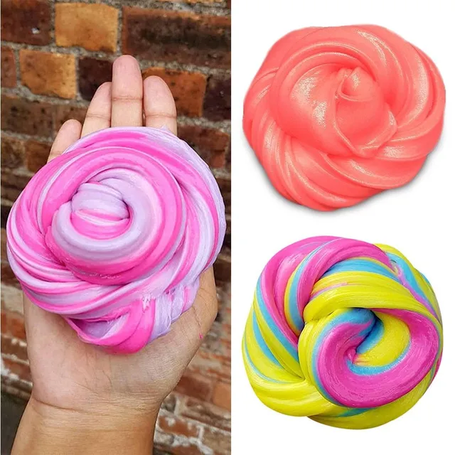 Colourful anti-stress slime