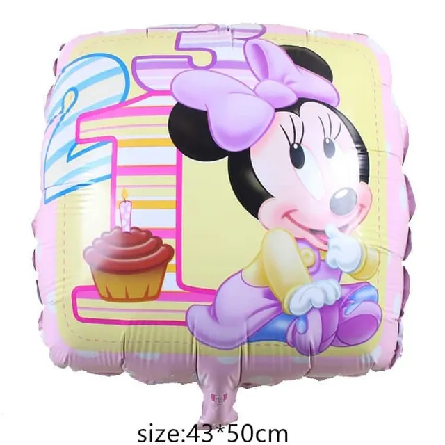Párty balón Mickey Mouse, Minnie