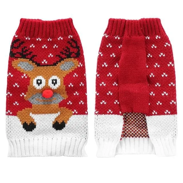Vianočný sveter pre psov 04 s