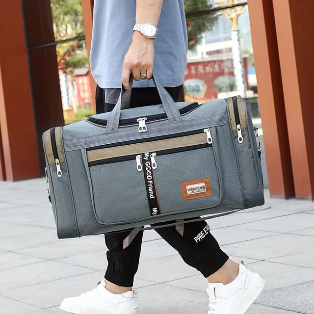 Spacious Travel Bag with Wheels, Lightweight Multifunctional Sports &amp; Fitness Bag, Lightweight Bag