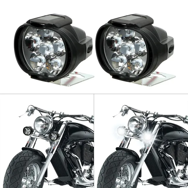 Predné LED svetlo na motocykel 2 k