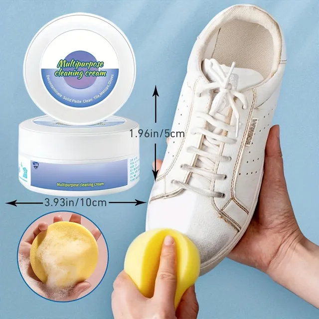 3pc Multifunction Cleaning and Decontaminating Cream, Decontaminating Cream On Shoes, Each Box is Supplied with Mushroom for free