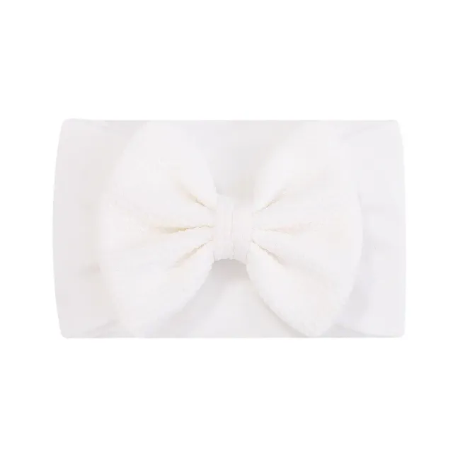 Nylon headband for babies and toddlers - flexible headband for girls, cute headband with bow for newborns