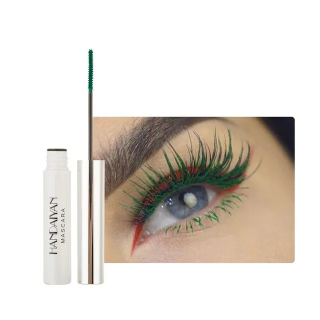 Color mascara with long-lasting effect Fast-dry mascara with color effect on the extension of algae