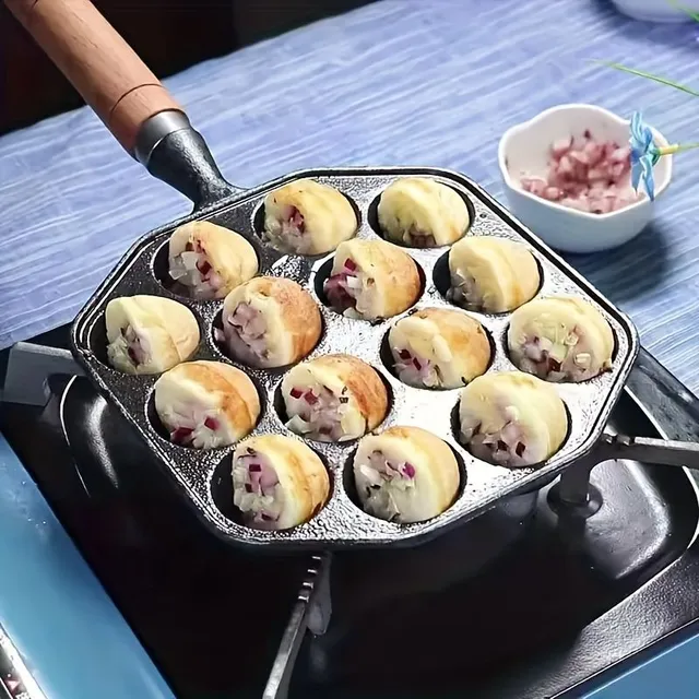 Pan for 14 takoyaki balls