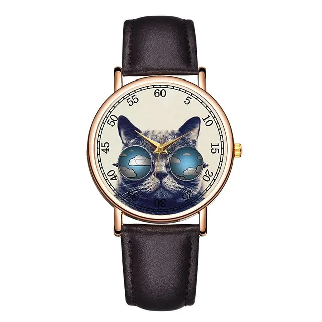 Stylish watch with animal motif Cassie