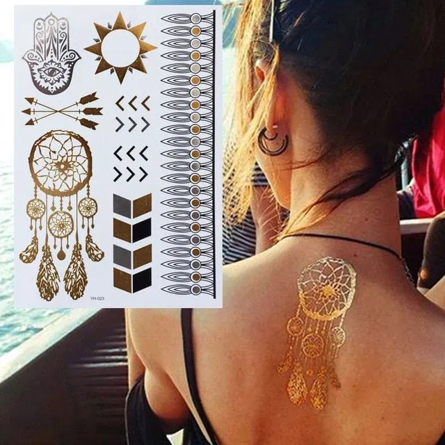 A nyári eldobható tetoválás lenyomása yh023