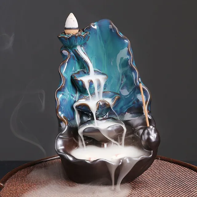 Lotos wodospad kadzidło - ceramiczne piękno do pachnących