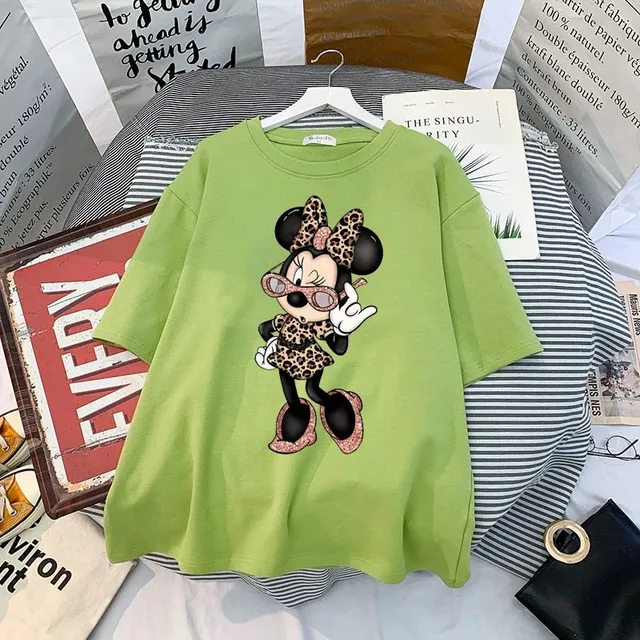 Women's short sleeve t-shirt with cute Minnie print