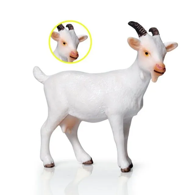 White goat figure