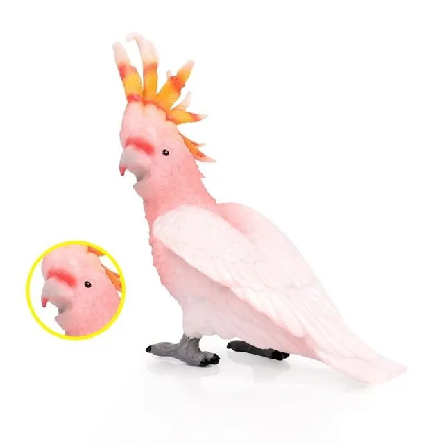 Figurine oiseau rose