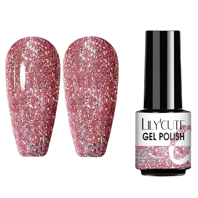 Vernis gel avec paillettes