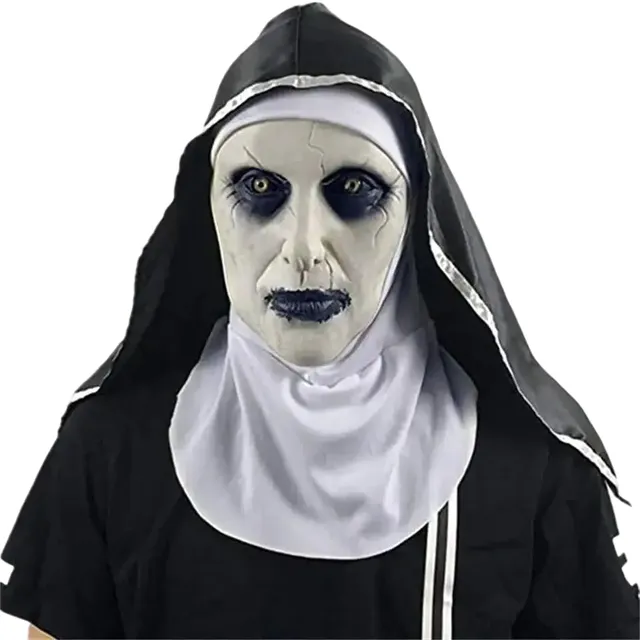 Latex Maska Spooky Nuns Halloween Mask Nun Carnival Mask Cosplay Nuns