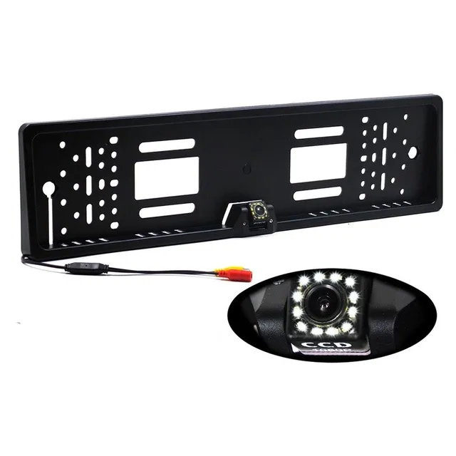 LED parking camera in the license plate frame