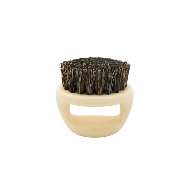 Brush for beard from boar brush Portable brush for beard 6 x 5.3 cm