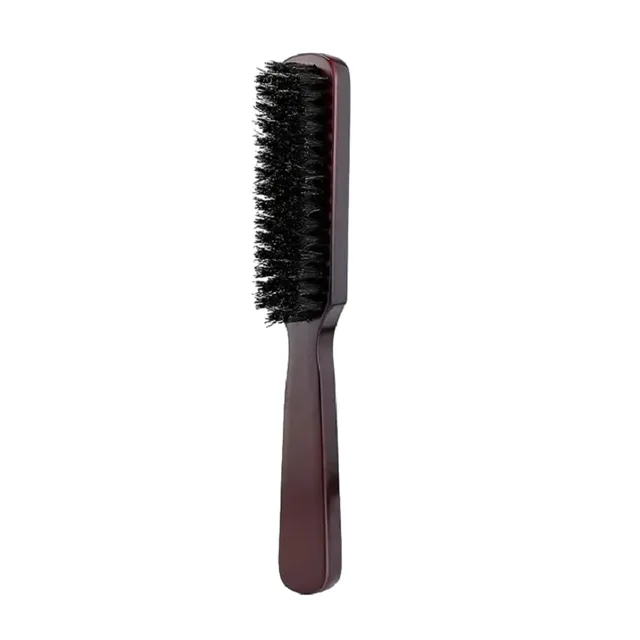 Brosse à barbe en poils de sanglier Brosse en bois 20,7 x 2,7 x 2,8 cm