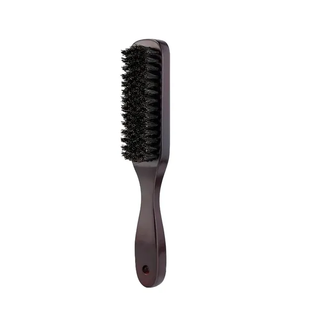 Brosse à barbe en poils de sanglier Brosse en bois 21,5 x 3,5 x 3 cm