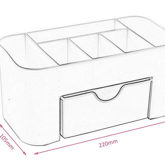 Organizer cosmetic din plastic J696