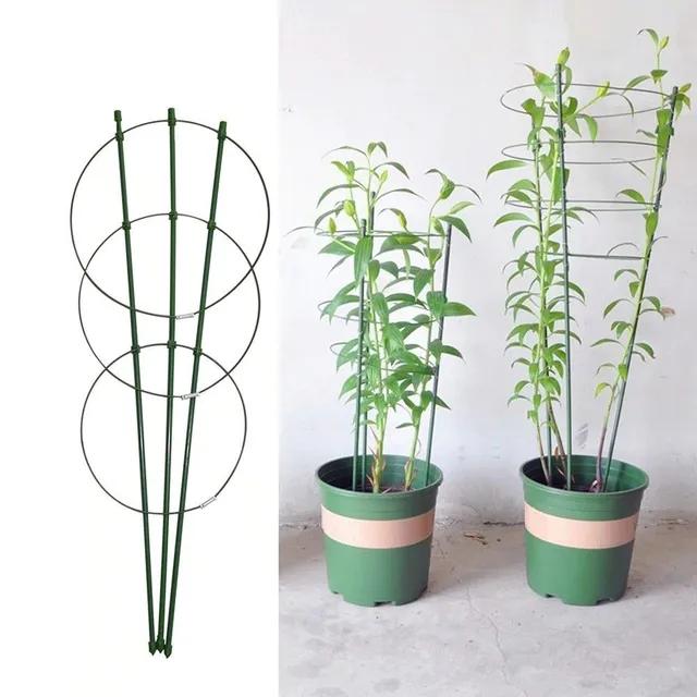 Metal support for growing plants