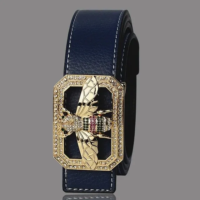 Leather belt with bee 0 cm Wren