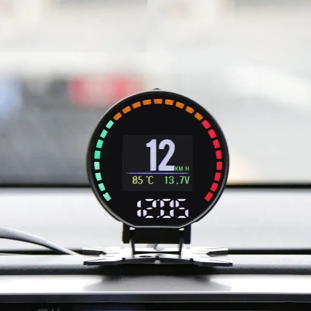 On-board display on the dashboard