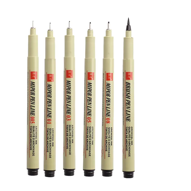 Pigment lineer 6 pcs