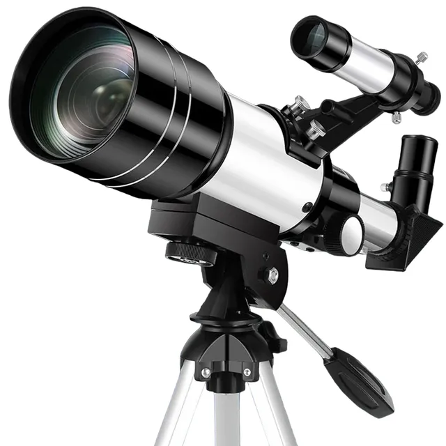 Téléscope astronomique professionnel HD avec vision nocturne, trépied de 45 cm et support pour téléphone mobile