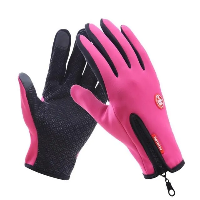 Windproof winter gloves