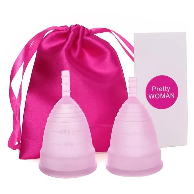 Menstrual cup 2 pcs with bag