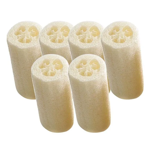 Éponge de bain naturelle 6 pcs