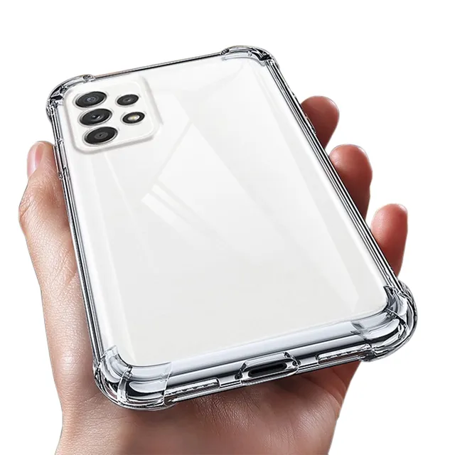 Transparent protective cover on Samsung Galaxy M21