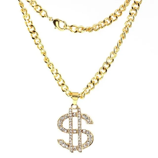 Necklace with dollar D374