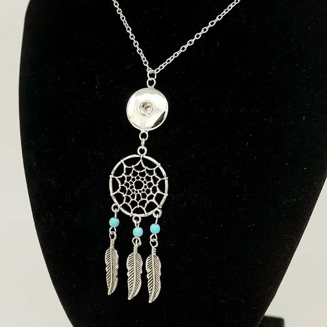 A necklace with a dream catcher