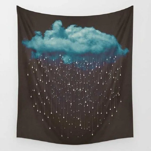 Wall tapestry with cloud