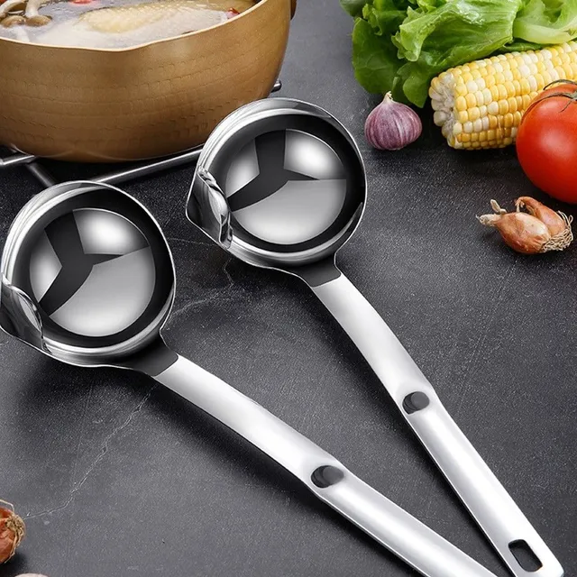 Stainless steel ladle for sauce