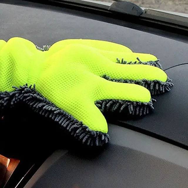 Double-sided car wash gloves