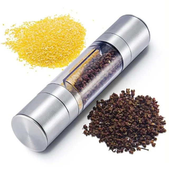 Double-sided spice grinder