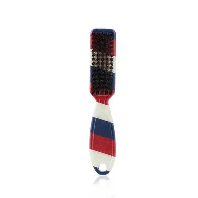 Dusting comb on neck with ergonomic handle Comb with fine nylon brushes Hair duster and beard Brush on fade 14,3 x 2,2 cm