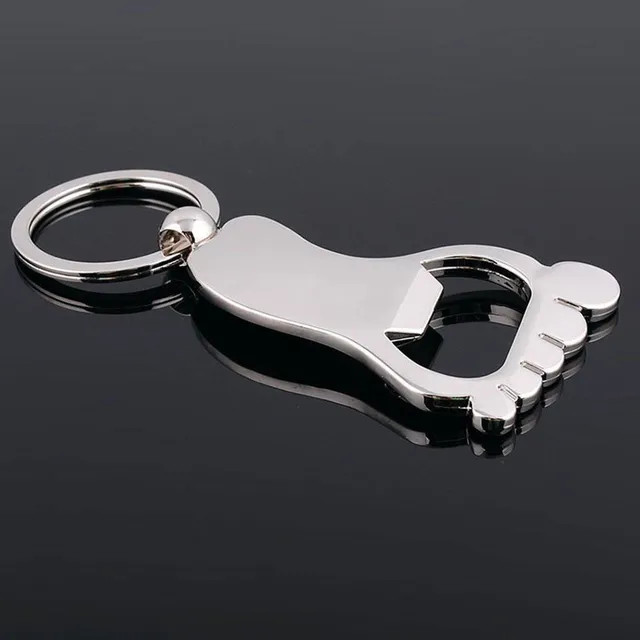 A key opener in the shape of a foot