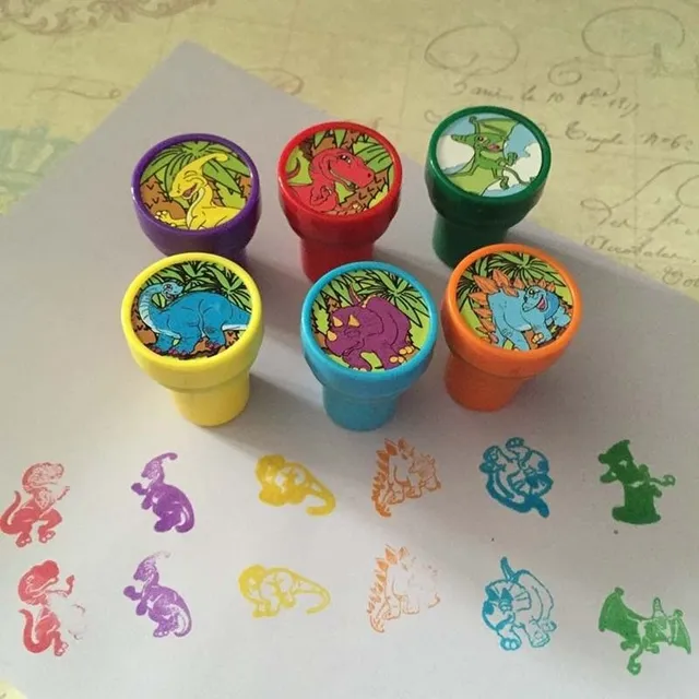 Stamps with dinosaurs 6 pcs