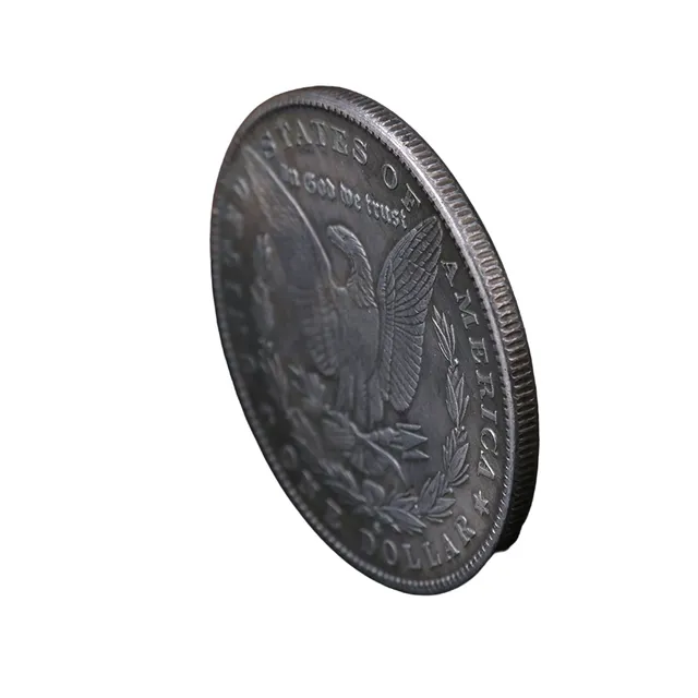 Replica unui dolar din secolul 19, 3,8 cm Monedă comemorativă din SUA 1878, 1879 Monedă metalică argintată a Statelor Unite ale Americii