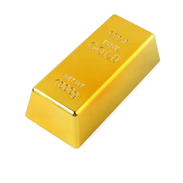 Reply gold brick 16,5 x 7.6 x 4.8 cm Door bang like gold brick Thickness in the shape of gold brick Home decoration as imitation gold brick 1000 g