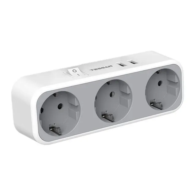 2x USB hub socket, 3x socket